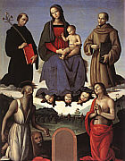 Perugino: Madonna z Dziecitkiem i witymi