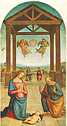 Perugino: Szopka - fragment poliptyku z kocioa w. Augustyna