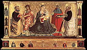 Benozzo Gozzoli: Madonna z Dziecitkiem, w. Janem Chrzcicielem, w. Piotrem, w. Hieronimem i w. Pawem